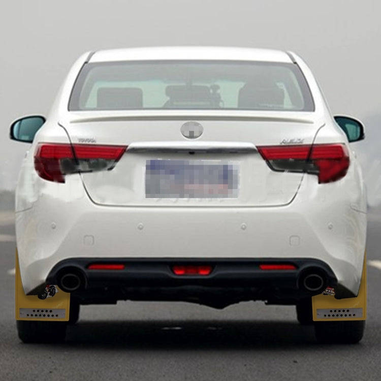 Premium Heavy Duty Molded Splash Front and Rear Mud Flaps Guards, Medium Size, Random Pattern Del...