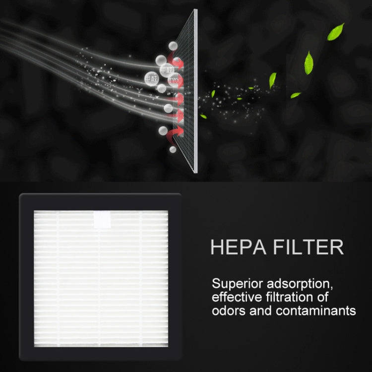 XJ-002 Car / Household Smart Touch Control Air Purifier Negative Ions Air Cleaner(Black)