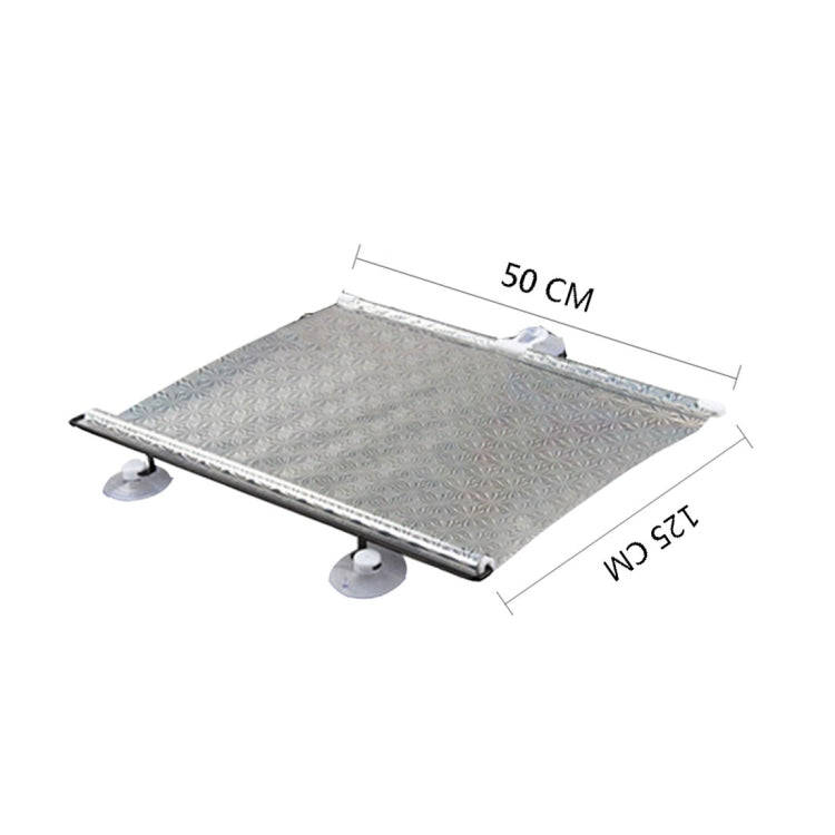 Foldable Car Insulation Curtain, Size: 125 x 50cm(Silver)