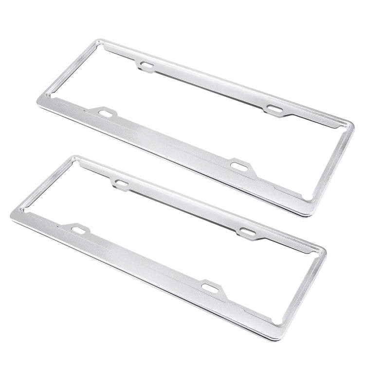 2 PCS Car License Plate Aerospace Aluminum Bracket Frame Holder Stand Mount, Size: 440mm x 140mm(...