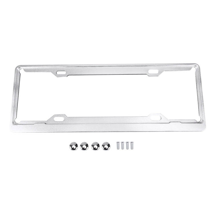 2 PCS Car License Plate Aerospace Aluminum Bracket Frame Holder Stand Mount, Size: 440mm x 140mm(...