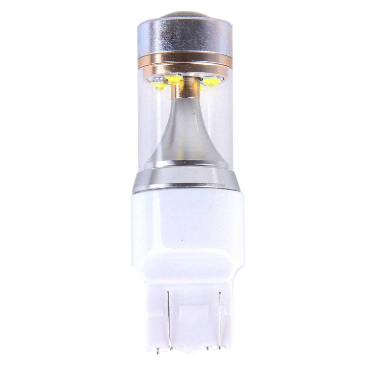 2 PCS T20/7443 350 LM 6000K Dual Wires 30W White Light 6 LED Canbus Car Brake Light Bulb, DC 12V