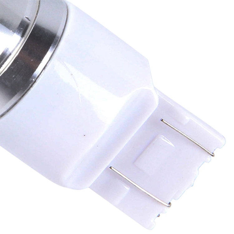 2 PCS T20/7443 350 LM 6000K Dual Wires 30W White Light 6 LED Canbus Car Brake Light Bulb, DC 12V