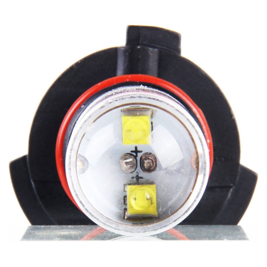 2 PCS 9006 350 LM 6000K 30W White Light 6 LED Car Fog Light Bulb, DC 12V