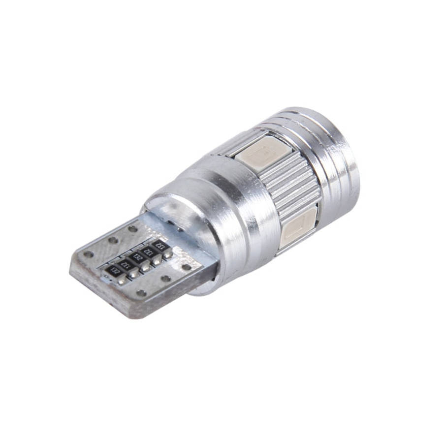 2PCS T10 3W 6 SMD 5630 LED Error-Free Canbus Car Clearance Lights Lamp, DC 12V(Green Light)