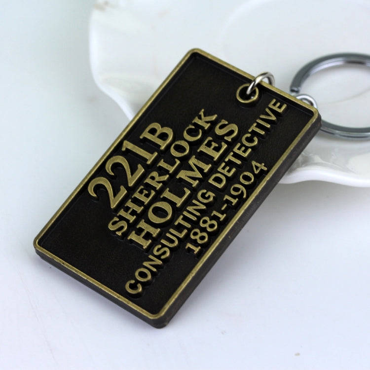 Detective Sherlock 221B Key Chain Car Key Ring Multi-functional Tool Key Holder Key Chains Rings ...