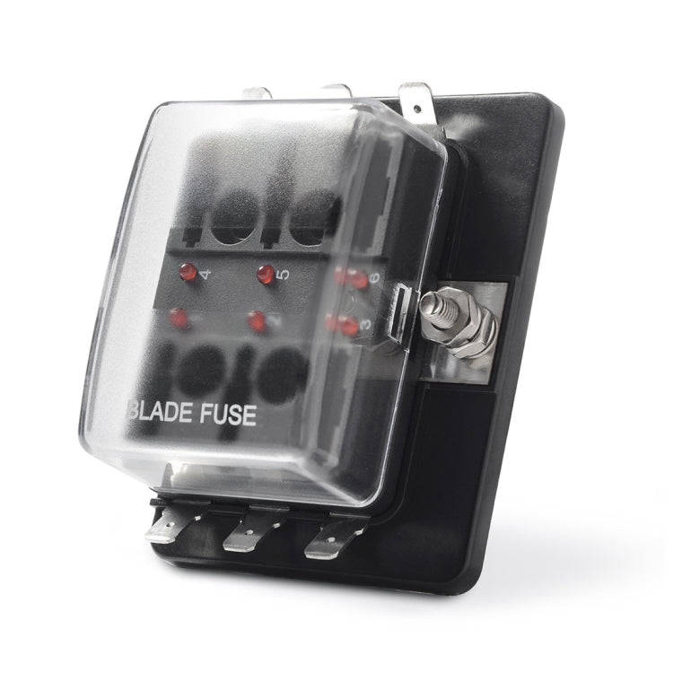Universal 6 Way Fuse Box Block Fuse Holder Box Car Vehicle Circuit Automotive Blade Tool 6 Way Fu...