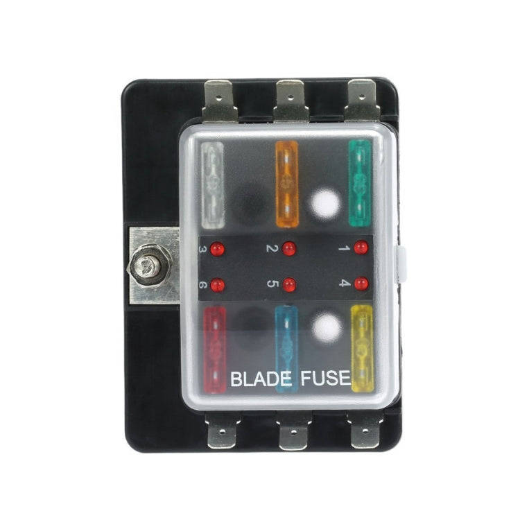 Universal 6 Way Fuse Box Block Fuse Holder Box Car Vehicle Circuit Automotive Blade Tool 6 Way Fu...