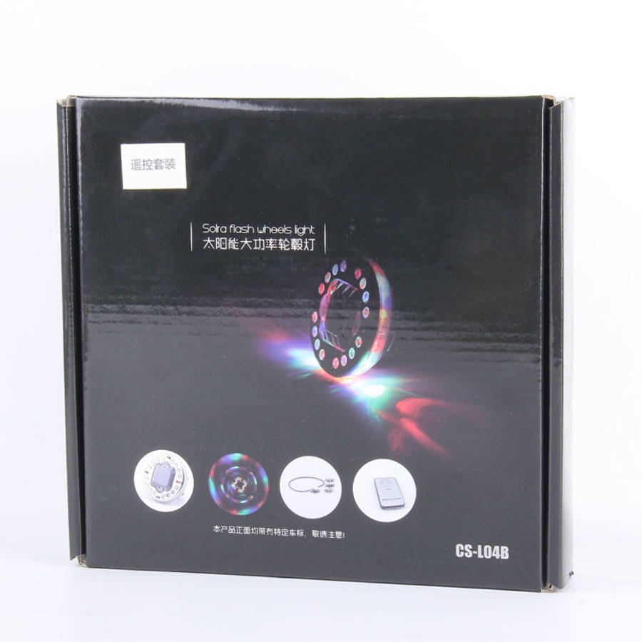 4 PCS Solar High Power Car LED Colorful Wheel Lights(Colorful Light)