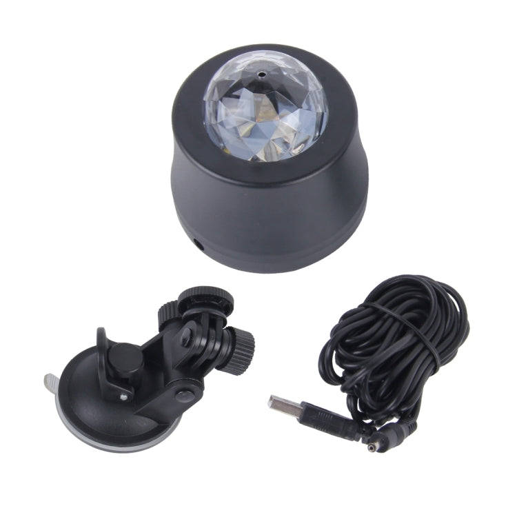 5V 6W Colorful Car Decoration DJ Light Sound Activated Rotating Strobe Effect Atmosphere Light St...