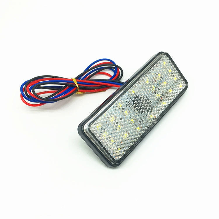 2 PCS Motorcycle Car Trailer DC 12-15V 24-LED Indicator Lamp Reflector Rectangle Marker Tail Ligh...