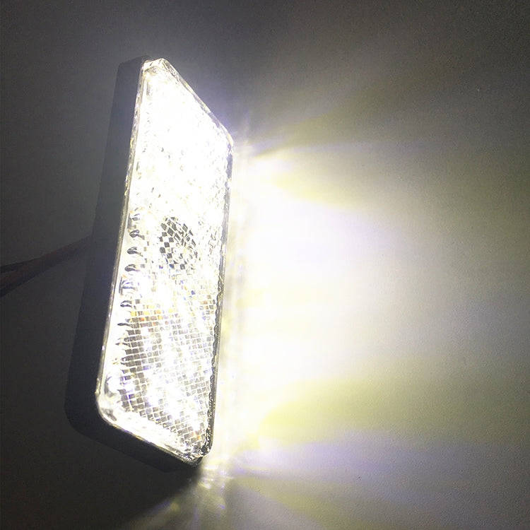 2 PCS Motorcycle Car Trailer DC 12-15V 24-LED Indicator Lamp Reflector Rectangle Marker Tail Ligh...