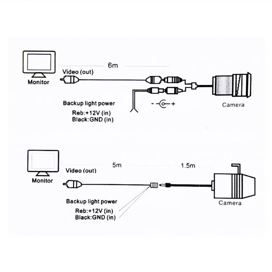 656×492 Effective Pixel  NTSC 60HZ CMOS II Waterproof Car Rear View Backup Camera With 4 LED Lam...