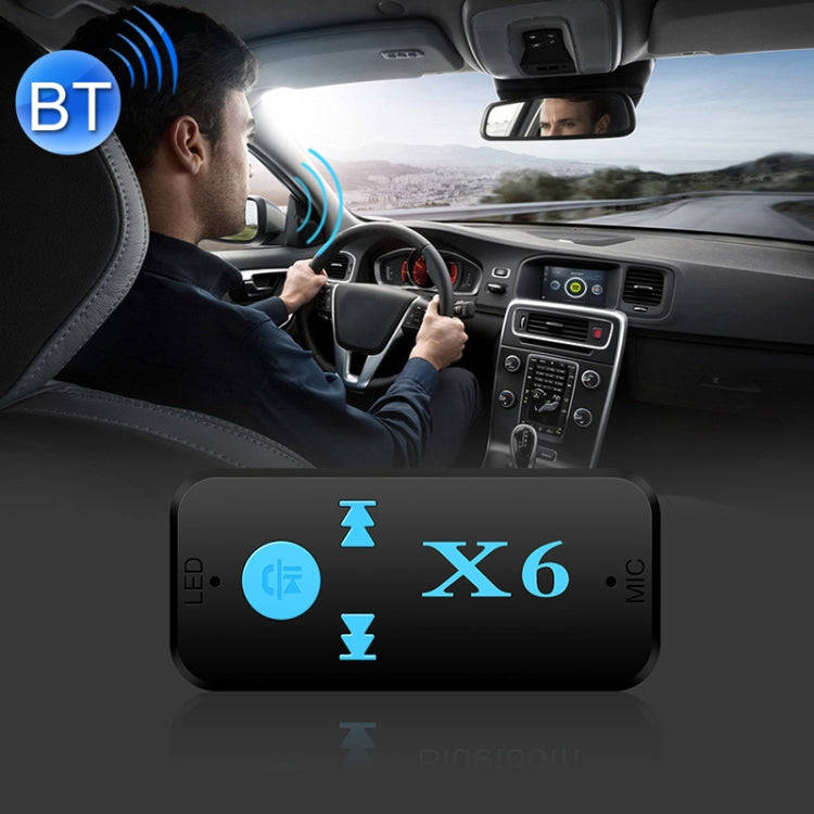 HQX6 Car Bluetooth V4.1 Audio Music Player Receiver Adapter, Support Wireless Hands-free & TF Car...