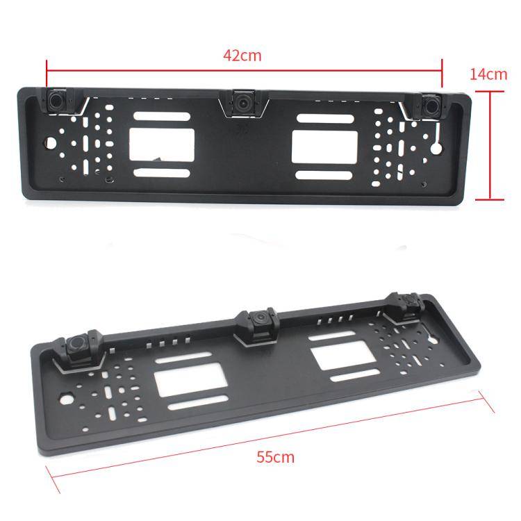 PZ600-L Europe Car License Plate Frame Rear View Camera Visual Rear View Parking System with 2 Re...