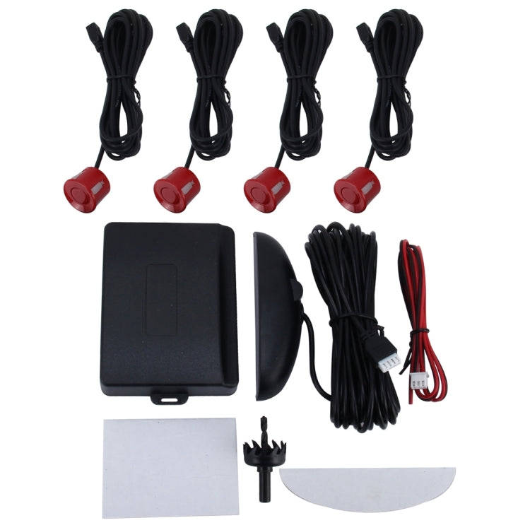 Car Buzzer Reverse Backup Radar System - Premium Quality 4 Parking Sensors Car Reverse Backup Rad...