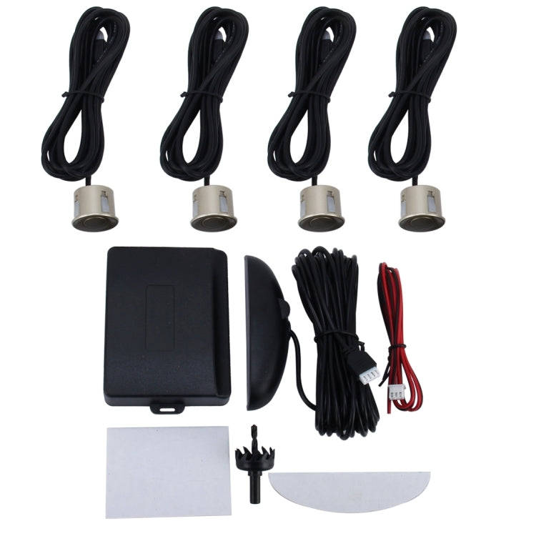 Car Buzzer Reverse Backup Radar System - Premium Quality 4 Parking Sensors Car Reverse Backup Rad...