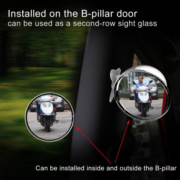 3R-044 Auxiliary Rear View Mirror Car Adjustable Blind Spot Mirror Wide Angle Auxiliary Rear View...