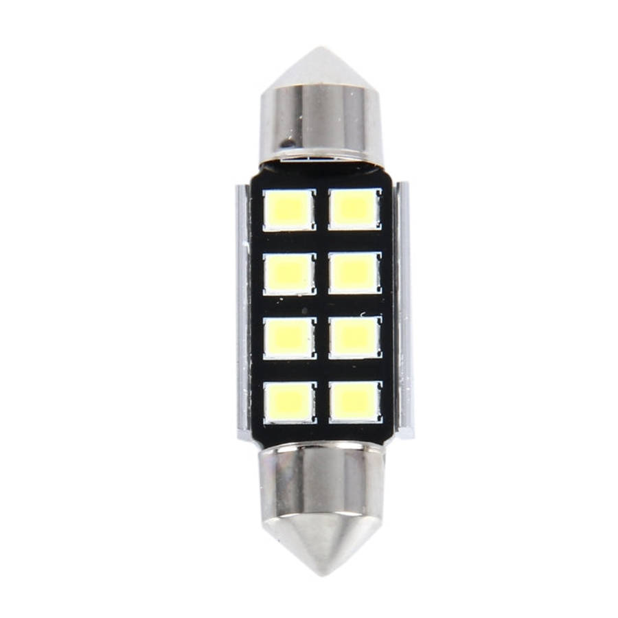 2 PCS 3W 200 LM 6000K 36MM 8 SMD-2835 LEDs Bicuspid Port Decoding Car Dome Lamp LED Reading Light...