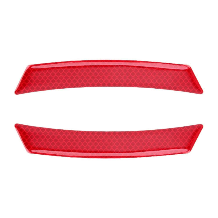2 PCS Car-Styling Wheel Eyebrow Decorative Sticker Decorative Strip (Red)