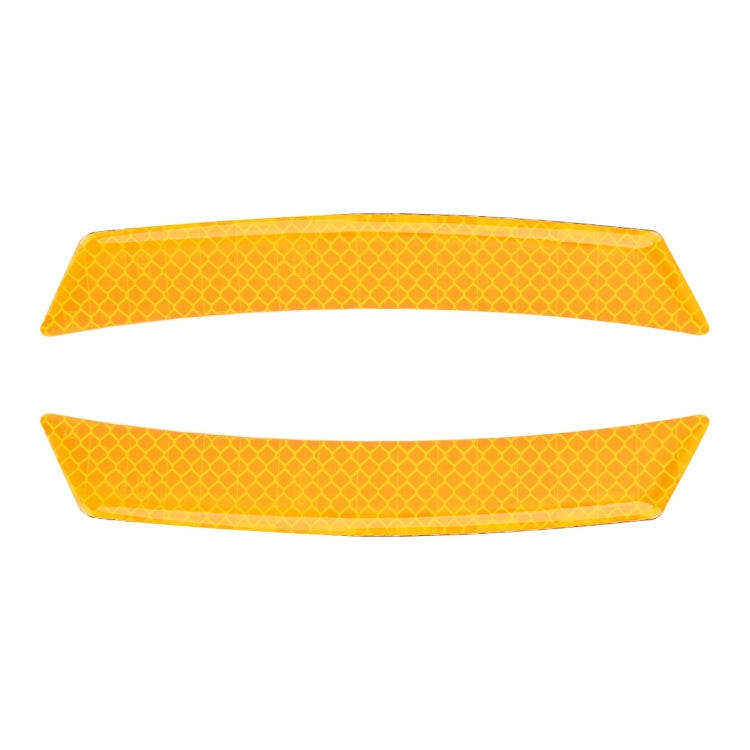 2 PCS Car-Styling Wheel Eyebrow Decorative Sticker Decorative Strip (Yellow)