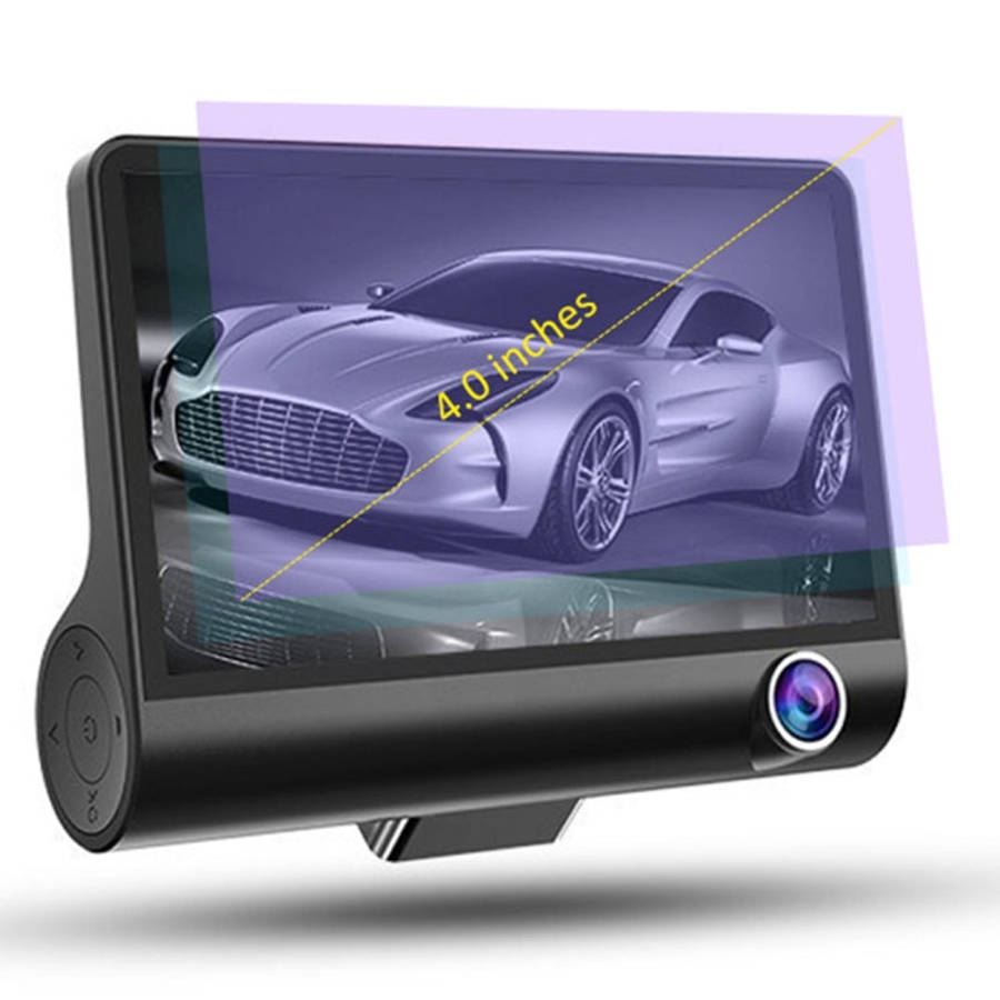4.0 inch IPS Screen 5.0 Mega Pixels 170 Degrees Wide Angle Full HD 1080P 3 Channels Video Car DVR...