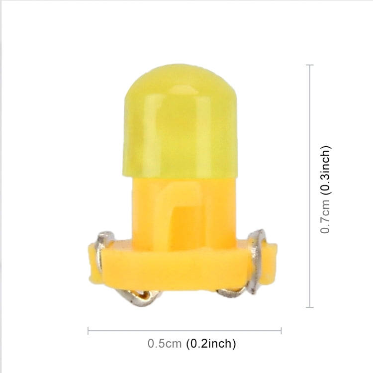 10 PCS 2W T3 Wedge Instrument Panel LED Light Dashboard Gauge Cluster Indicator Lamp Bulb(Amber)