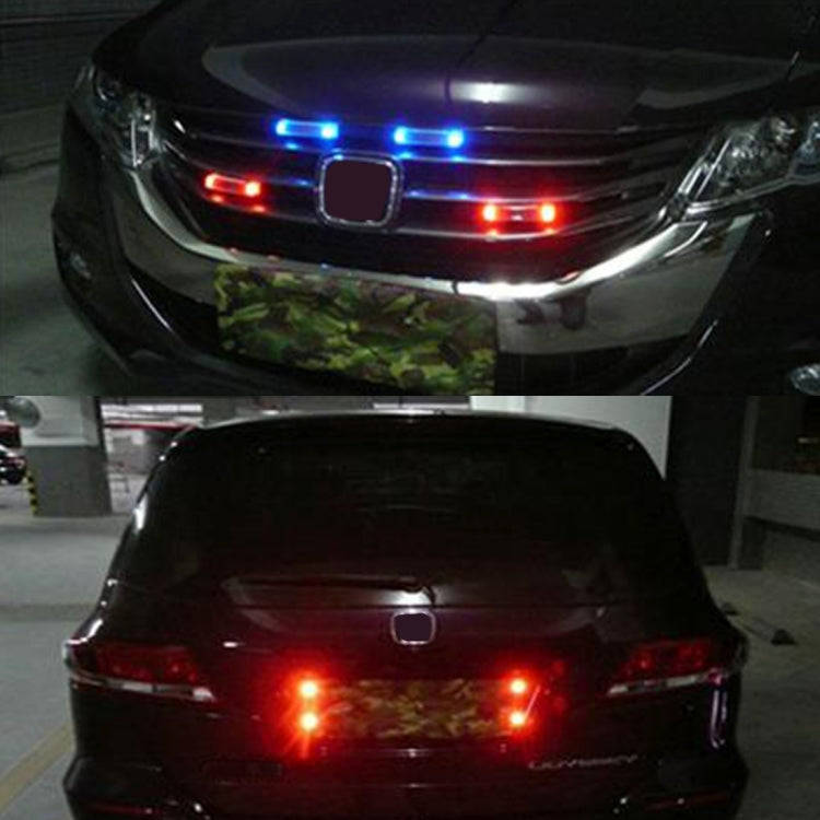 Car Styling Solar Warning Flash LED Anti-collision Decorative Light(Colorful Light)