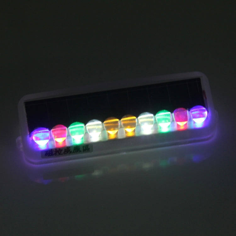 Car Styling Solar Warning Flash LED Anti-collision Decorative Light(Colorful Light)