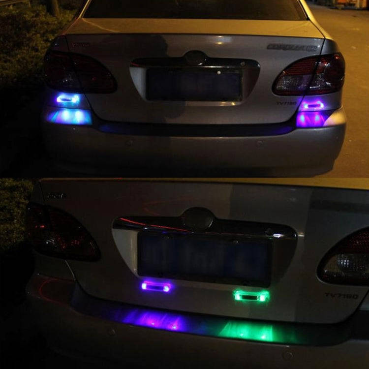 Car Styling Solar Warning Flash LED Anti-collision Decorative Light(Colorful Light)