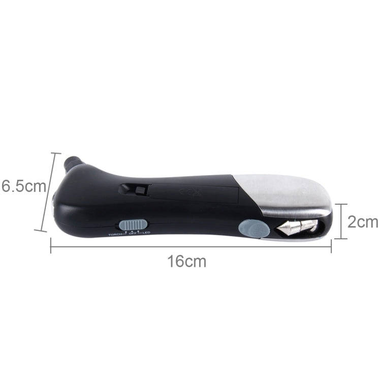 9 in 1 Digital Tire Pressure Gauge Multi-function Safety Hammer with Swiss Style Army Knife, Flas...