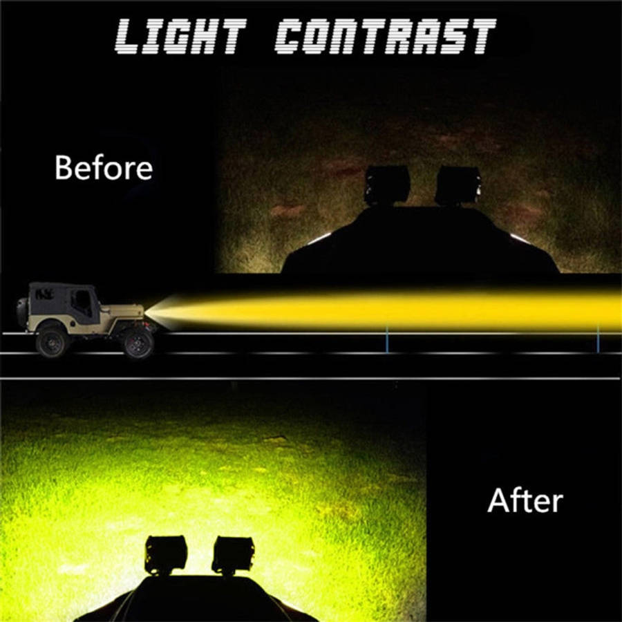 5 inch 18W 24 LED Waterproof IP67 Two Bar Modified Off-road Lights Spotlight Light Car Work Light...