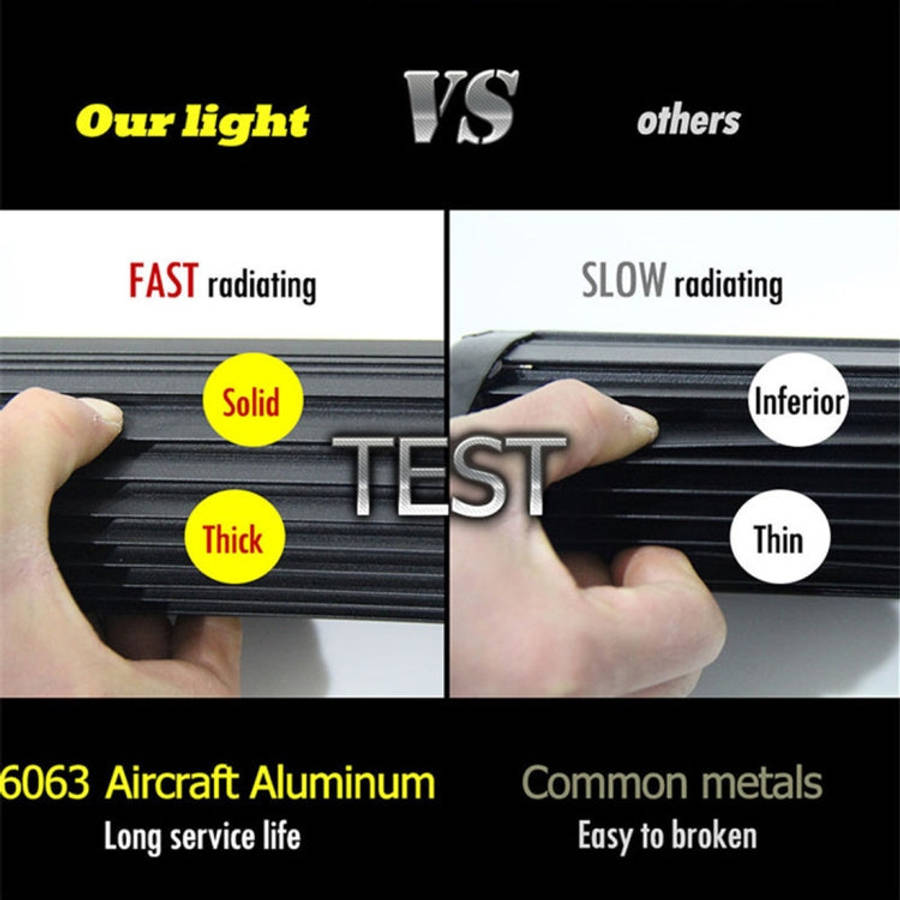 5 inch 18W 24 LED Waterproof IP67 Two Bar Modified Off-road Lights Spotlight Light Car Work Light...