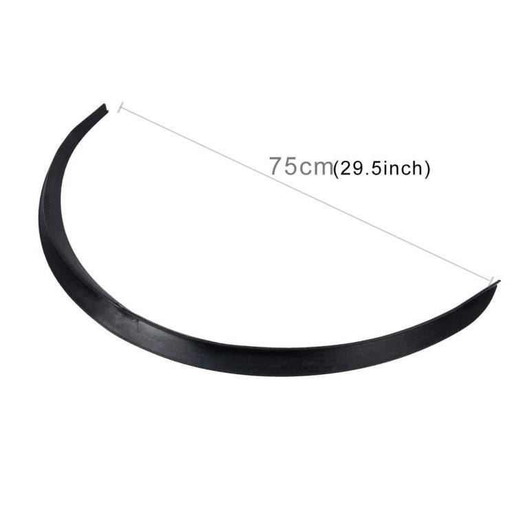 2 PCS 75cm Car Stickers Rubber Large Round Arc Strips Universal Fender Flares Wheel Eyebrow Decal...