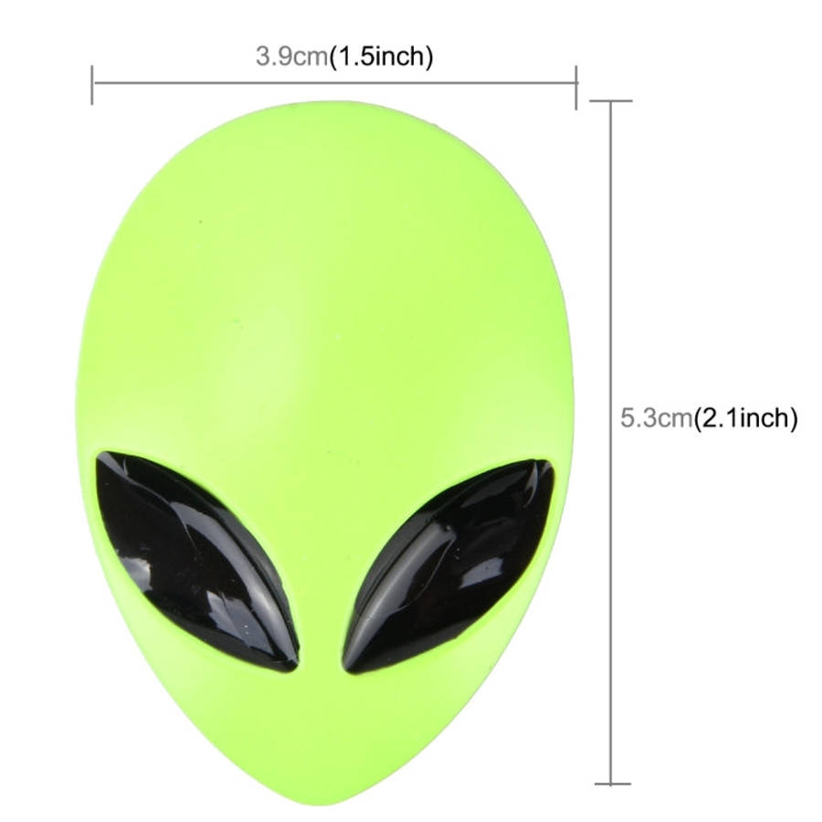 Wizard Head Shape Auto Sticker 3D Metal Fashion Car Stickers(Fluorescent Green Light)