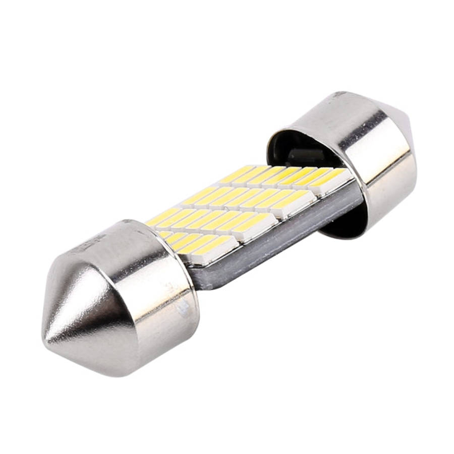 2 PCS 31mm DC12V / 1.2W / 6000K / 80LM 28LEDs SMD-3014 Car License Plate Light / Dome Light, with...