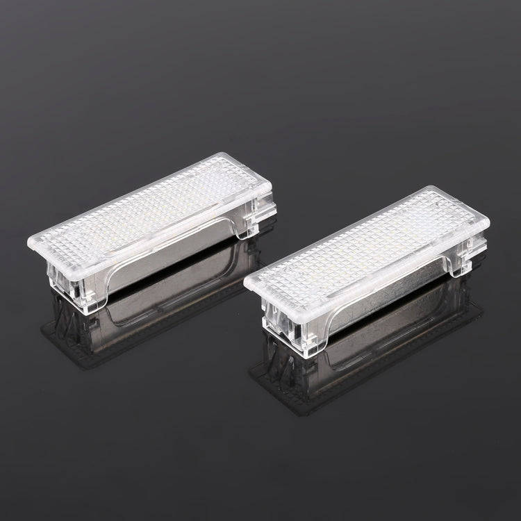 2 PCS LED Car DC 12V 1.5W 6000K 100LM Door Lights 18LEDs SMD-3528 Lamps for BMW E81(White Light)