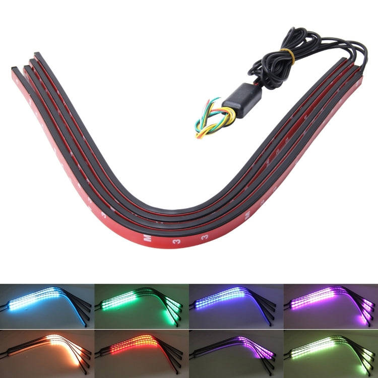 Flashing Lights 15W LED Car in The Network Lights One Drag Four Emblem Eyes Daytime Running Light...