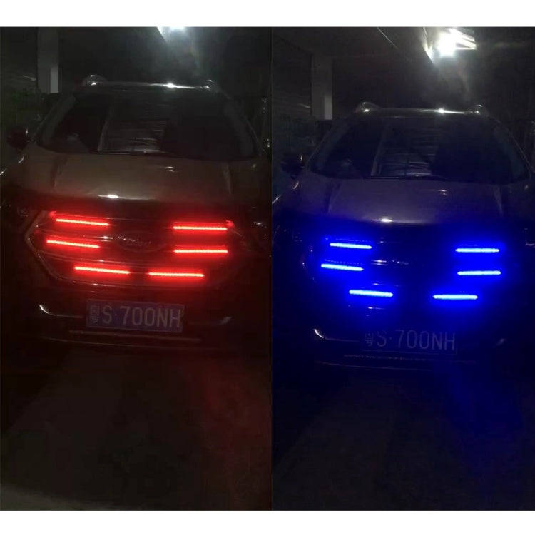 Flashing Lights 15W LED Car in The Network Lights One Drag Four Emblem Eyes Daytime Running Light...