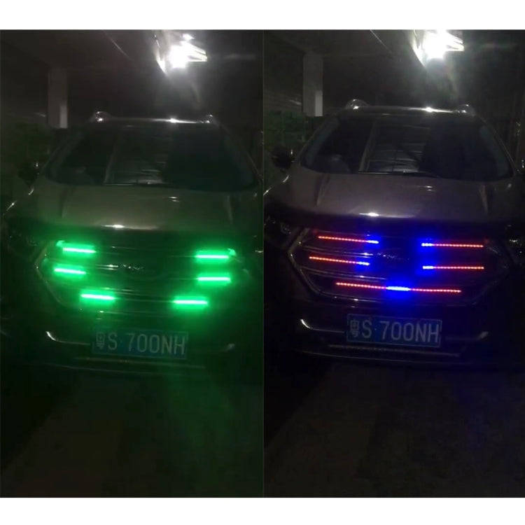 Flashing Lights 15W LED Car in The Network Lights One Drag Four Emblem Eyes Daytime Running Light...