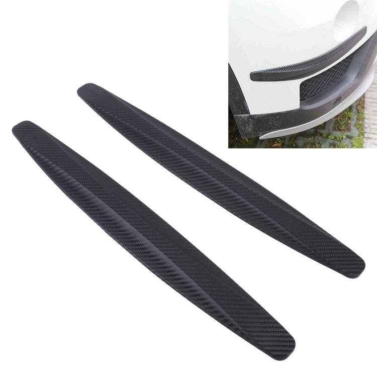 2 PCS Universal Car Body Carbon Fiber Bumper Guard Protector Sticker/Car Crash Bar Bumper Strips ...