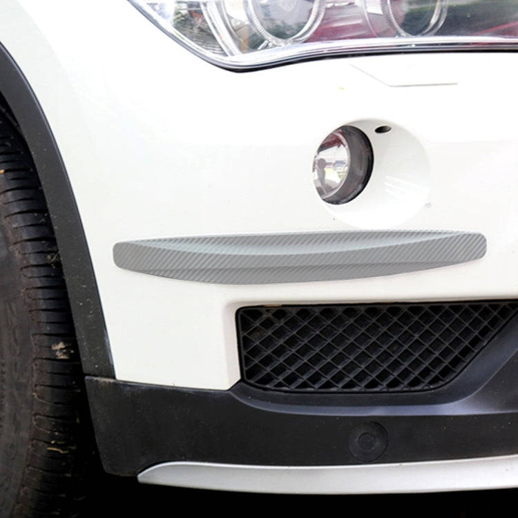 2 PCS Universal Car Body Carbon Fiber Bumper Guard Protector Sticker/Car Crash Bar Bumper Strips ...