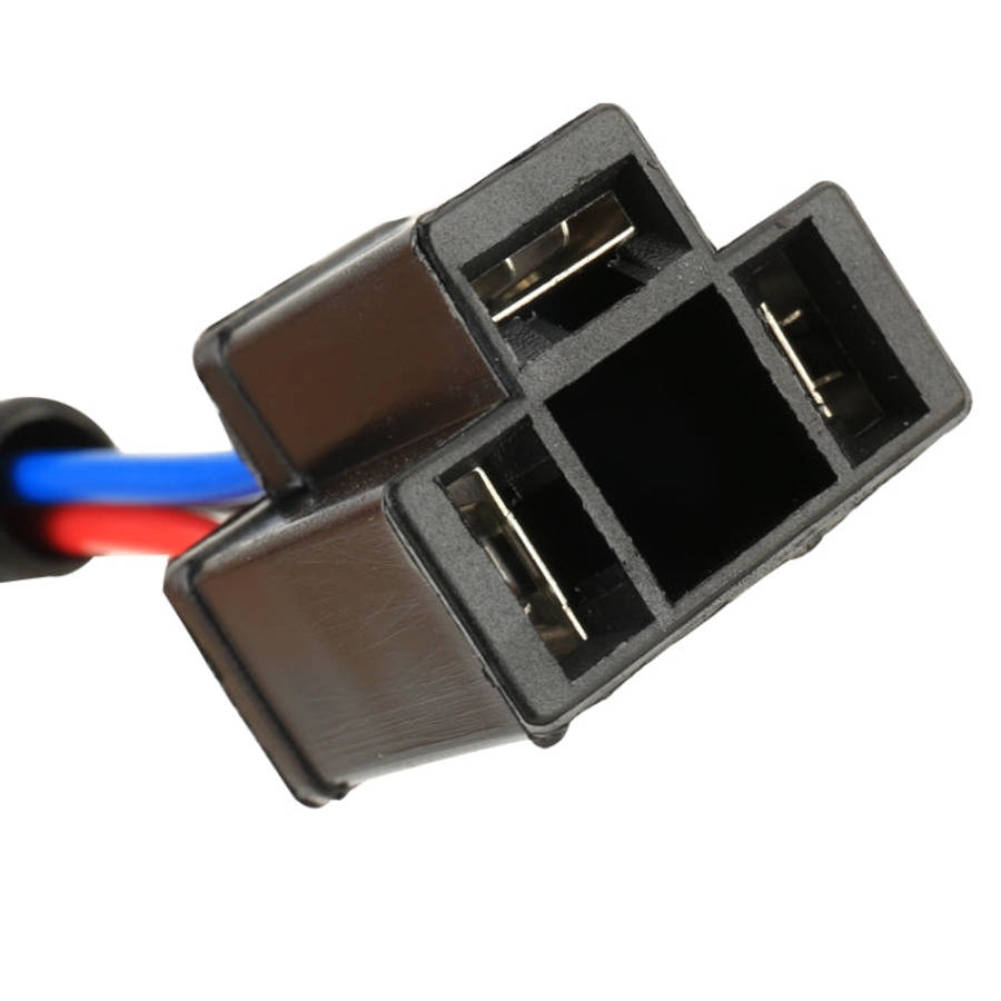 1 Pair 9007 Male to H4 Female Bulb Holder Base Male Socket with Wire