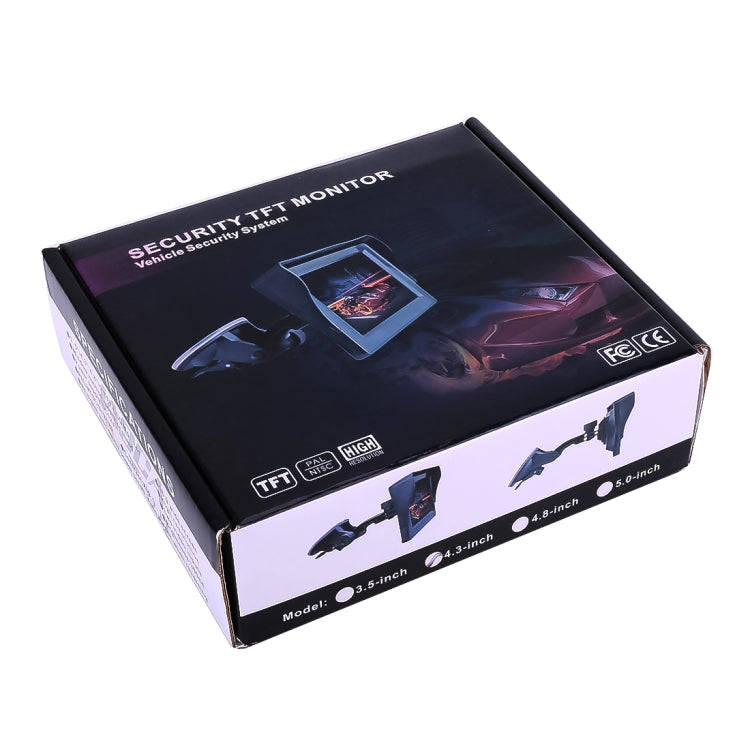 Foldable 4.3 inch Digital TFT LCD Car High Definition Monitor, Support Reverse Automatic Screen F...