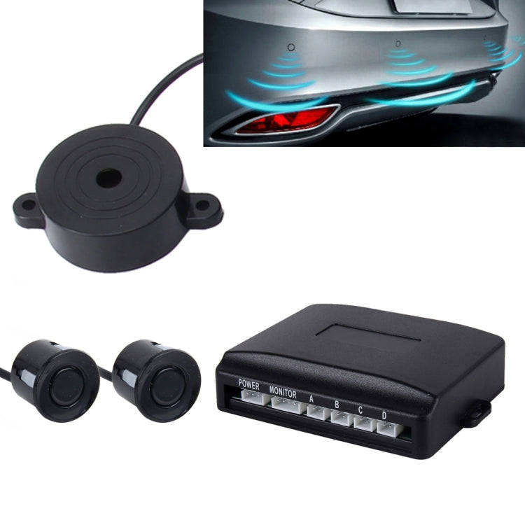 Car Buzzer Reverse Backup Radar System - Premium Quality 2 Parking Sensors Car Reverse Backup Rad...
