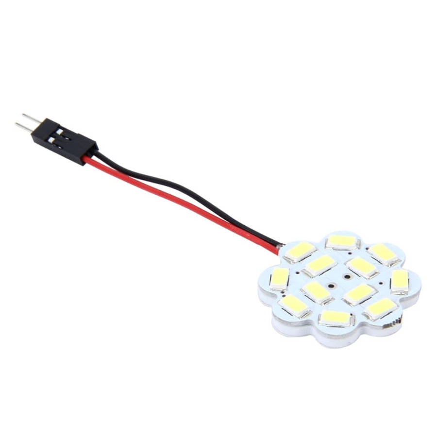2 PCS 3W 200 LM 6000K Flower Shape Car Auto Interior Doom Reading Light with 12 SMD-5630 LED Lamp...