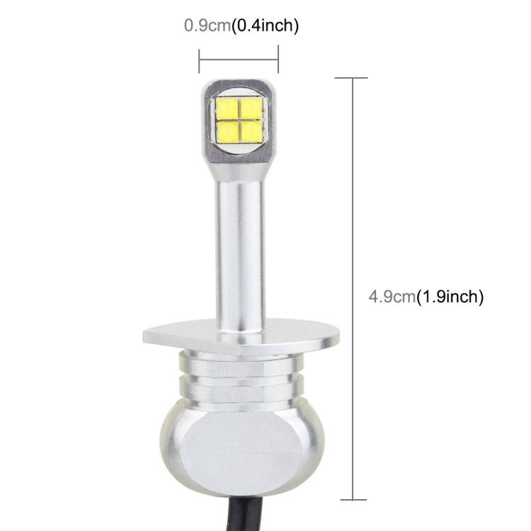 2 PCS  H1 40W 800 LM 6000K 8 LEDs Car Fog Lights, DC 12V(White Light)