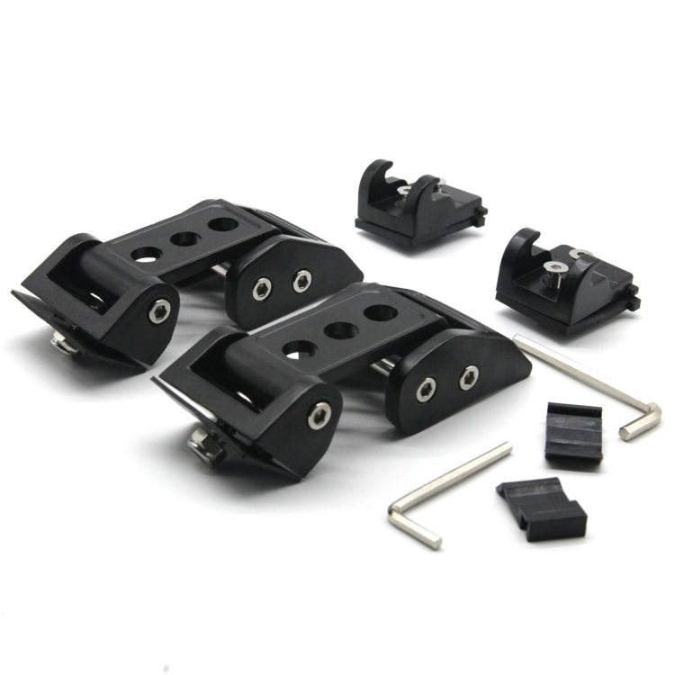 2 PCS Car Three Holes Hood Latch Locking Catch Buckle Engine Cover for Jeep Wrangler JK 2007-2017