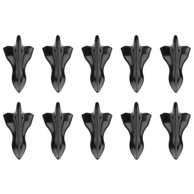 10 PCS Universal Car Black Shark Fin Diffuser Vortex Generator Roof Spoiler