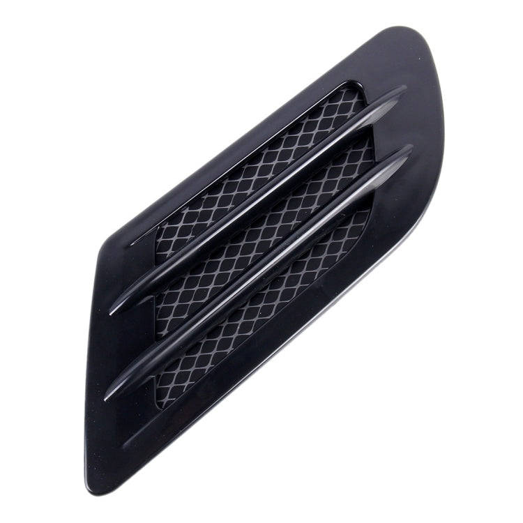 2 PCS Euro Style Plastic Decorative Air Flow Intake Turbo Bonnet Hood Side Vent Grille Cover With...